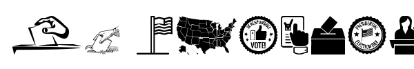 US Election font preview
